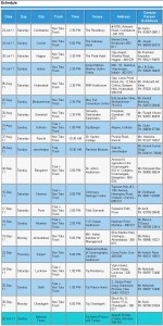 Tata Crucible Corporate 2011 Schedule
